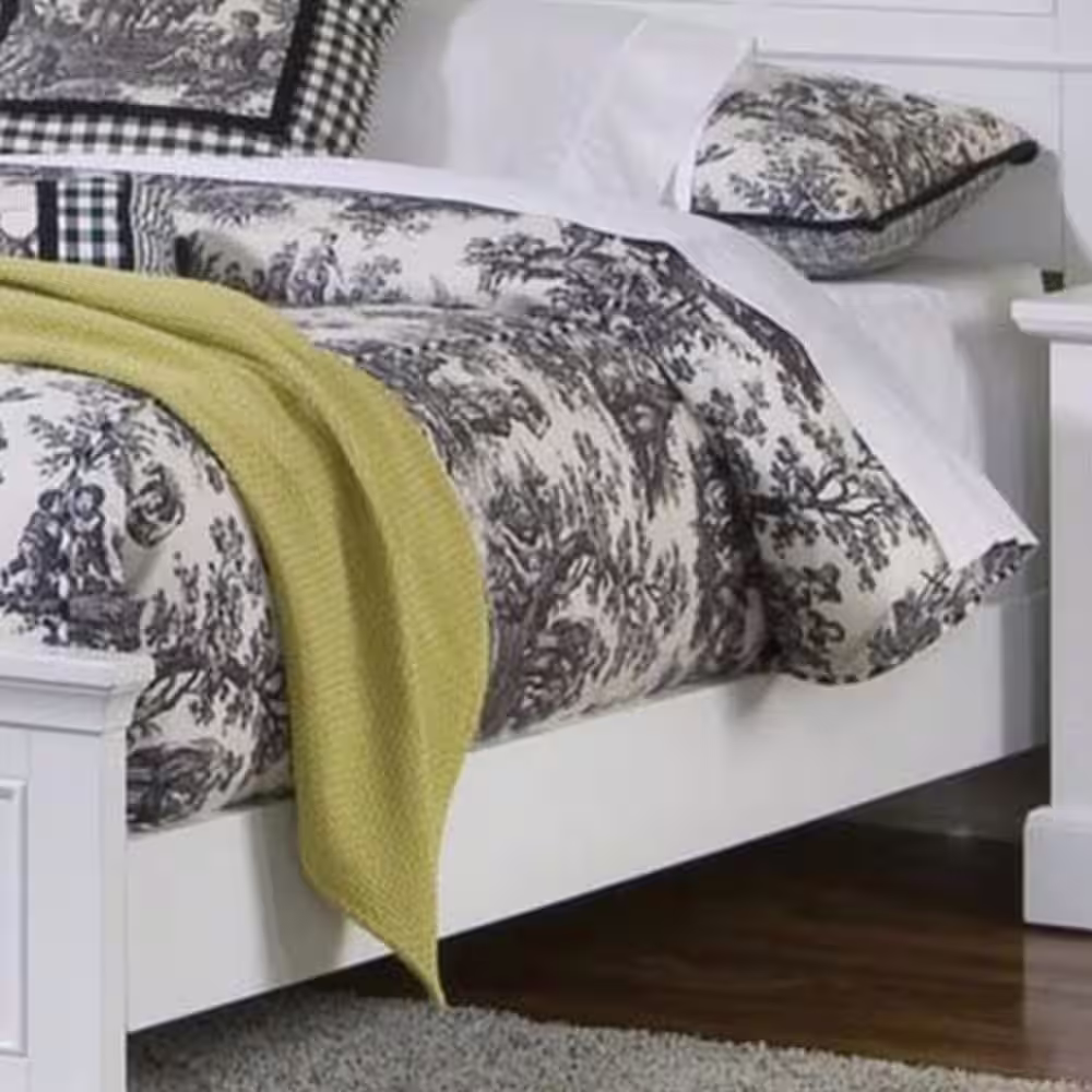 HOMESTYLES Naples 3-Piece White Queen Bedroom Set