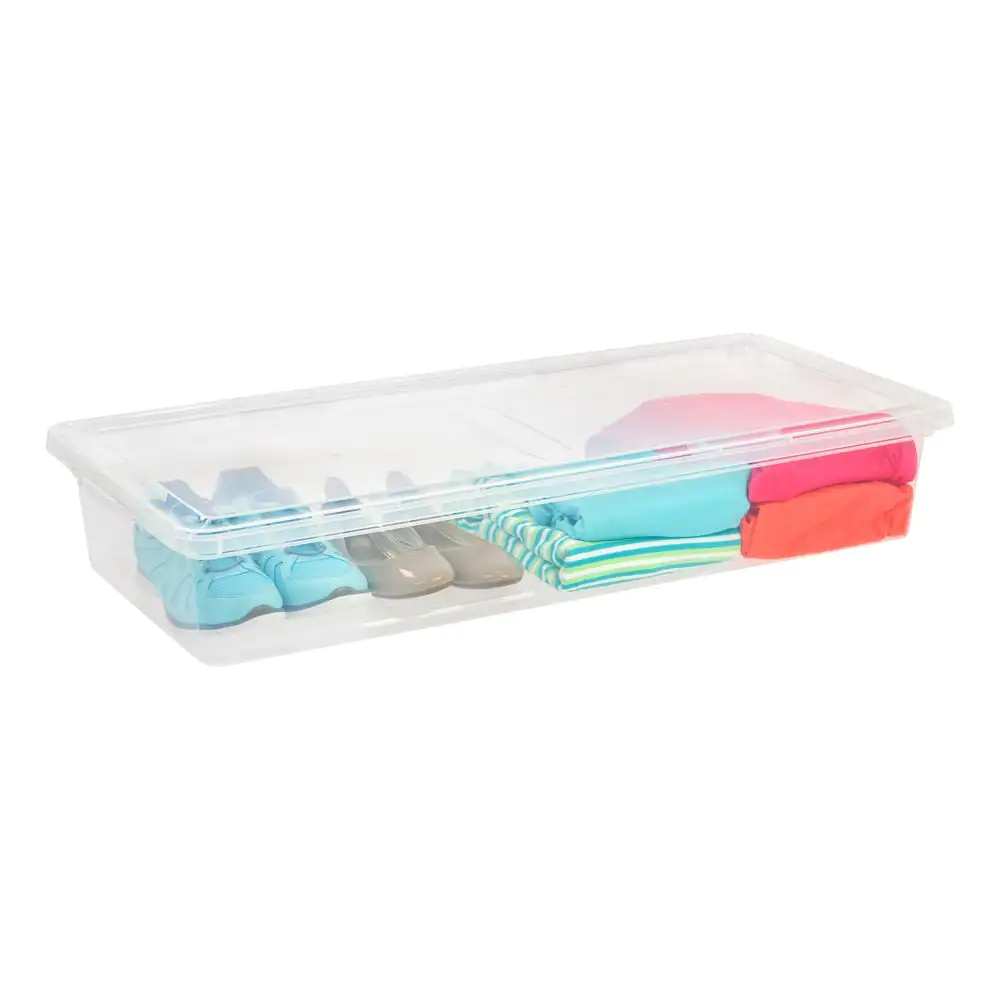 IRIS 41 Qt. Underbed Storage Box in Clear
