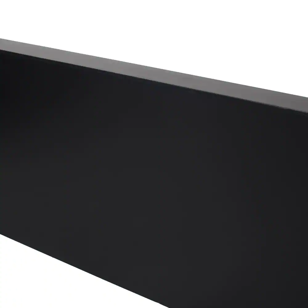 Pleasant Hearth 36 in. x 10 in. Square Solid Steel Wood Fire Pit in Black