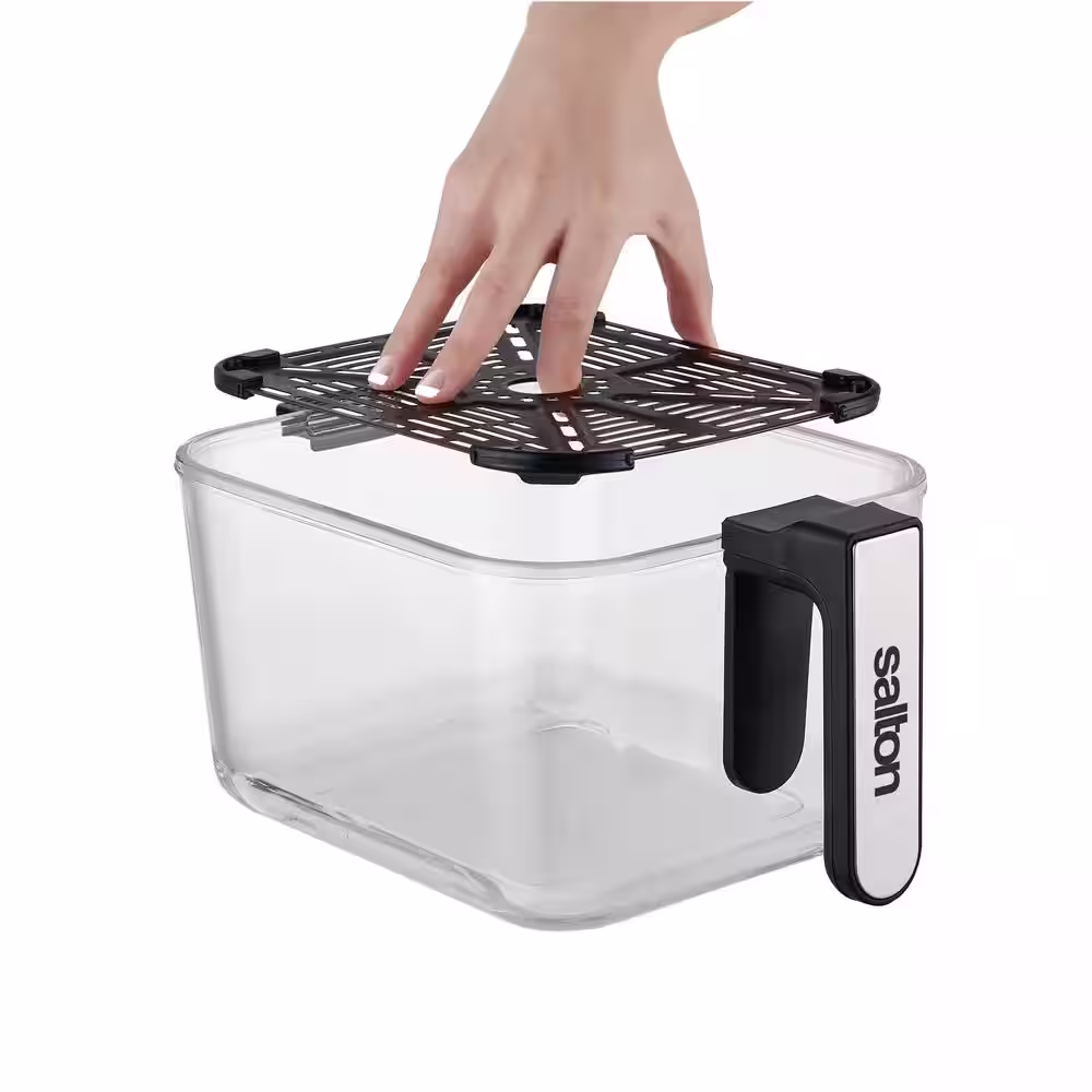 Salton 4.86 qt. 2-in-1 Glass Jar Air Fryer