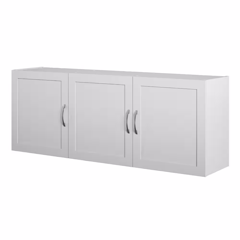 None Lory Framed 54 in. Wall Cabinet System, Dove Gray