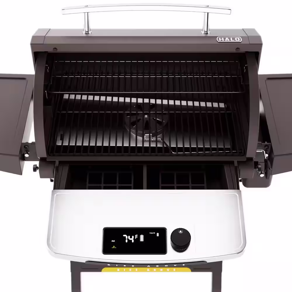 HALO Prime 550 Pellet Grill and Smoker in Black