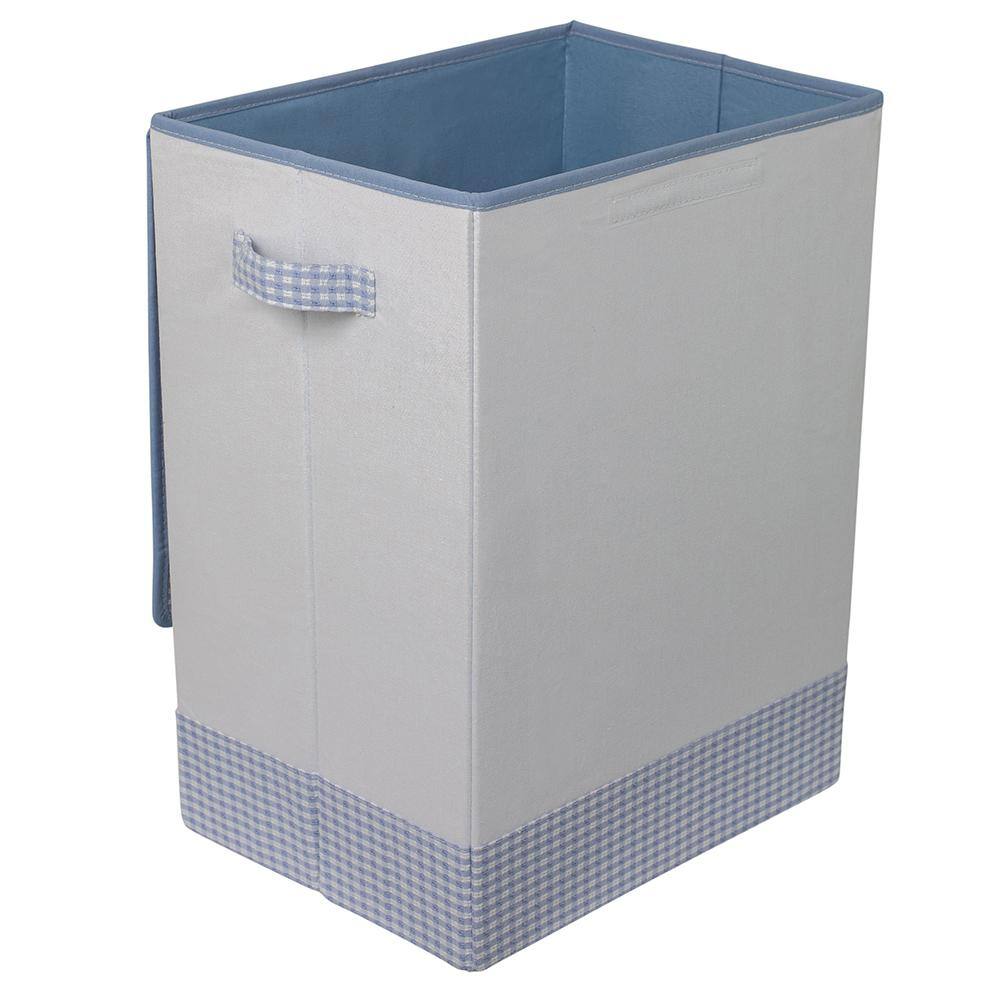 BirdRock Home Blue Baby Clothes Hamper with Lid