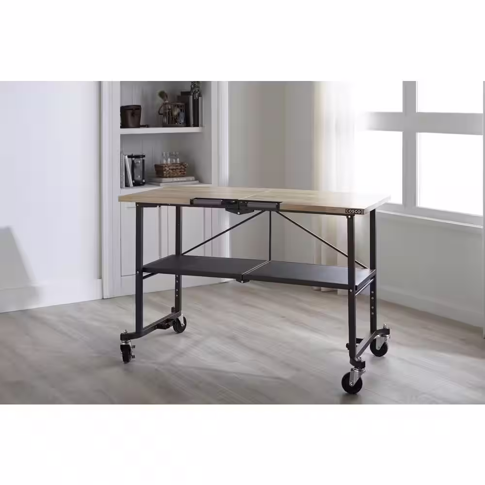 Cosco SmartFold Portable Workbench/Folding Utility Table (Gray Steel Frame)