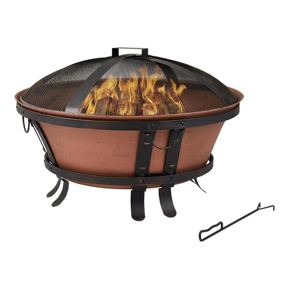 Hampton Bay 34 in. Whitlock Cast Iron Fire Pit