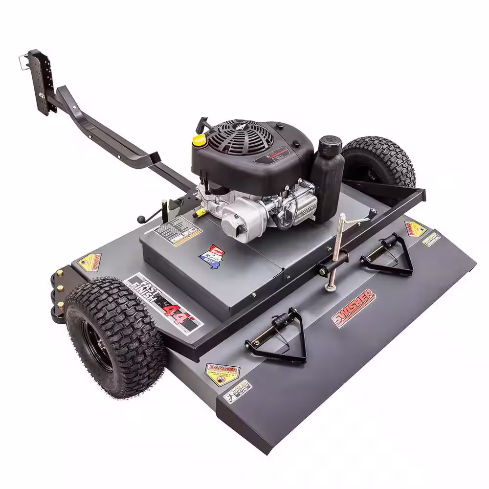SWISHER 44 in. 11.5-HP 344 cc Briggs and Stratton Pull-Behind Finish Cut Lawn Mower