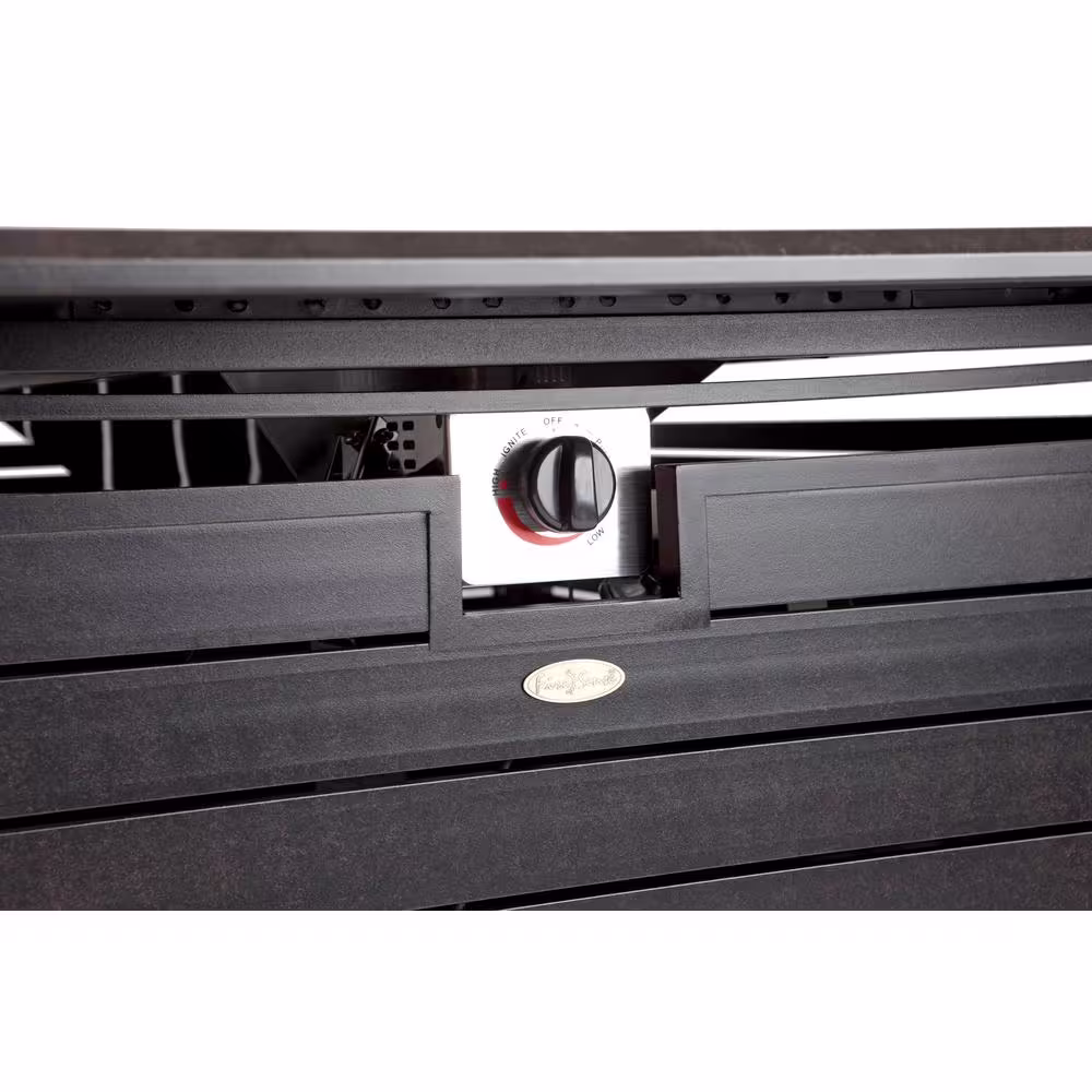 Fire Sense Longmont 49 in. x 35 in. Rectangular Extruded Aluminum LPG Fire Pit