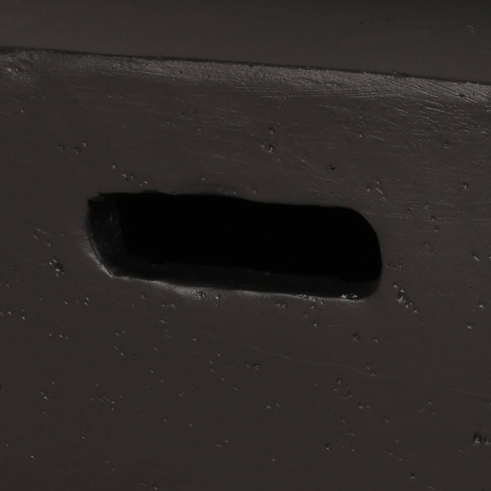 Noble House Gladwin 29 in. Dark Gray Wood Burning Fire Pit