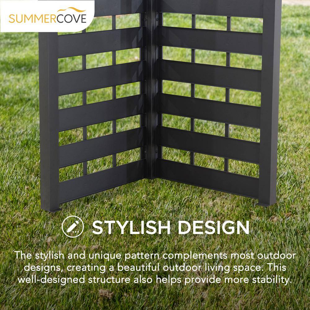 Sunjoy SummerCove Brook Park 11 ft. x 13 ft. White 2-tier Gazebo