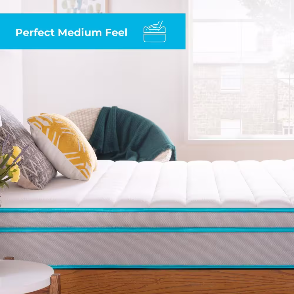 Linenspa Essentials AlwaysCool 10in. Medium Hybrid Tight Top Full Mattress