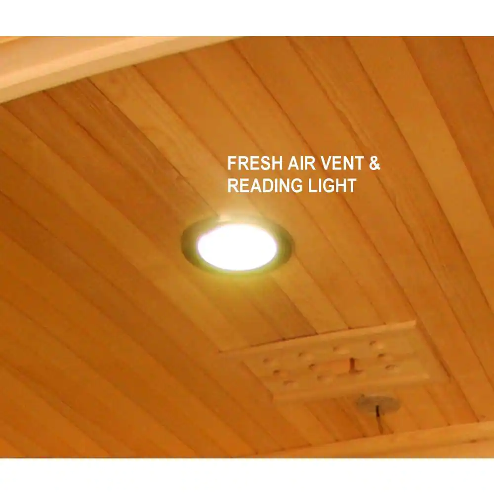 Maxxus LifeSauna 2-Person Infrared Sauna with 6 Carbon Tech Heaters and Sound System