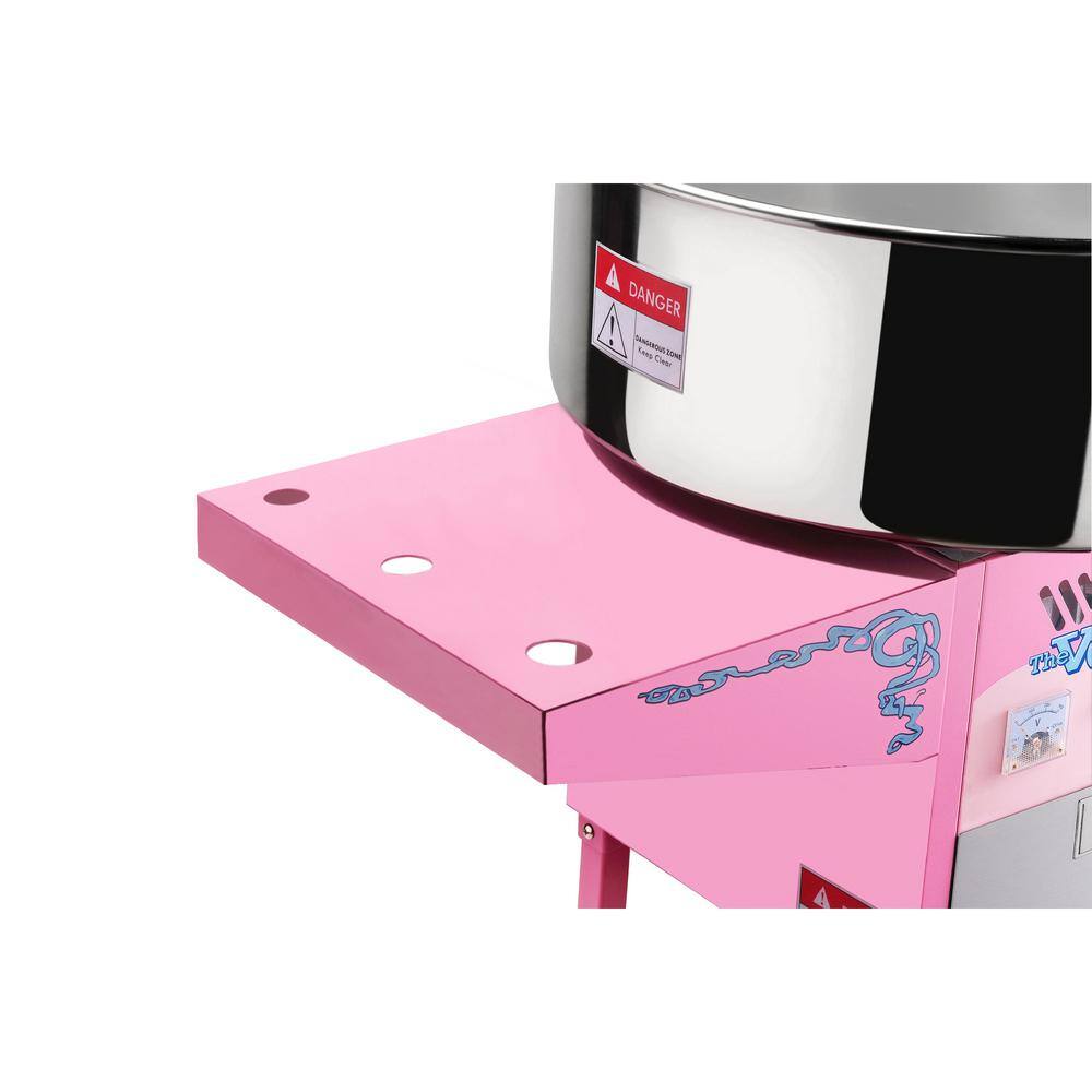 GREAT NORTHERN Vortex Commercial Pink Cotton Candy Machine and Cart