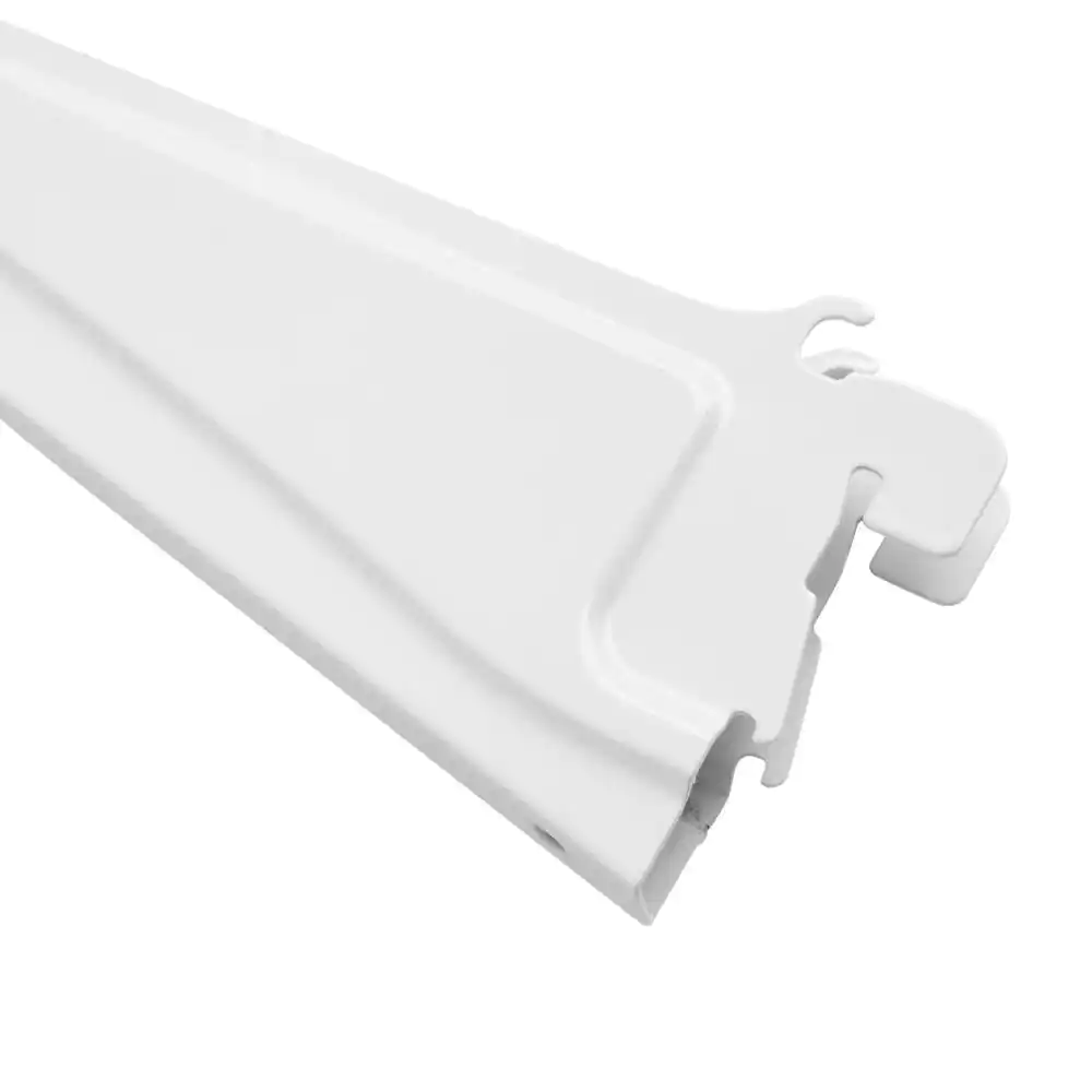 Everbilt 12 in. L White Metal Regular Duty Support Bracket