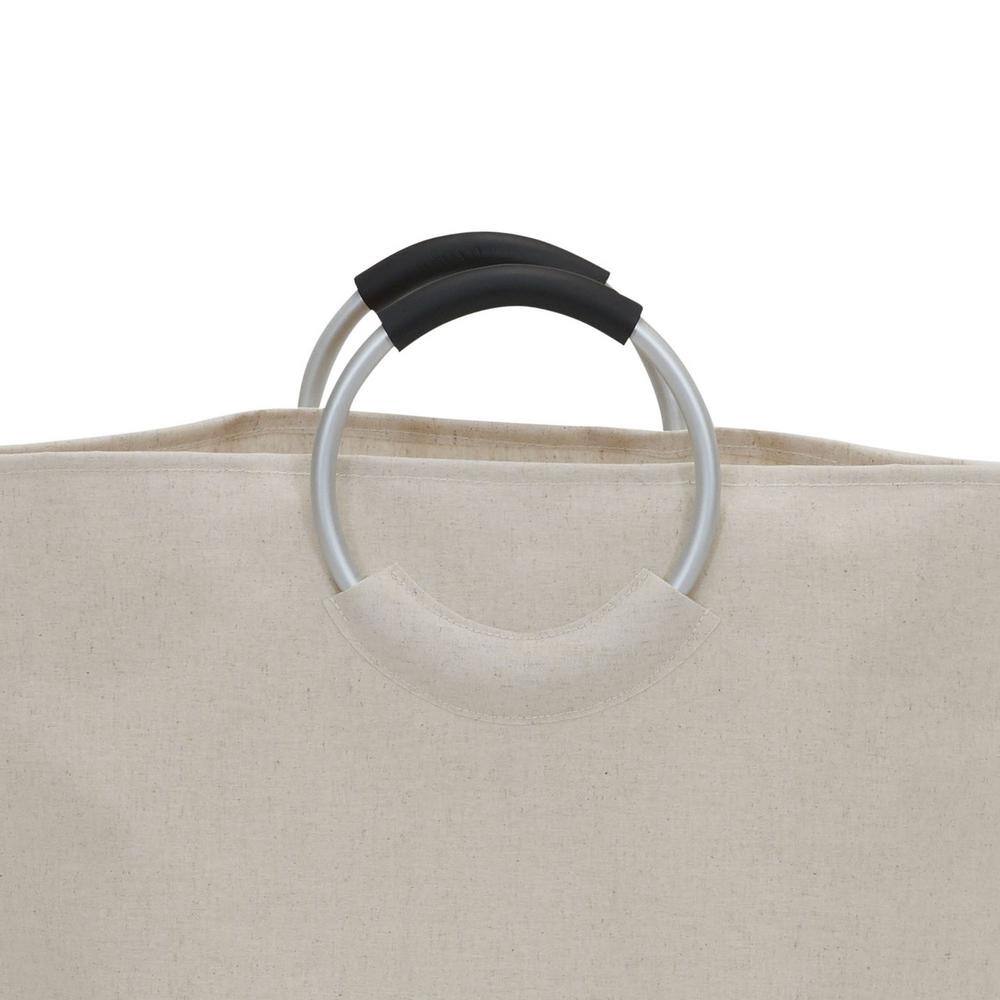 HOUSEHOLD ESSENTIALS KRUSH Tote Hamper Bag with Ring Handles