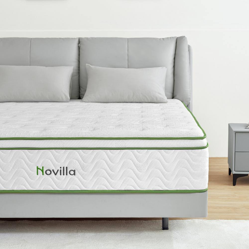 Novilla Queen Medium Hybrid 12 in. Mattress Bed-in-a-Box Mattresses
