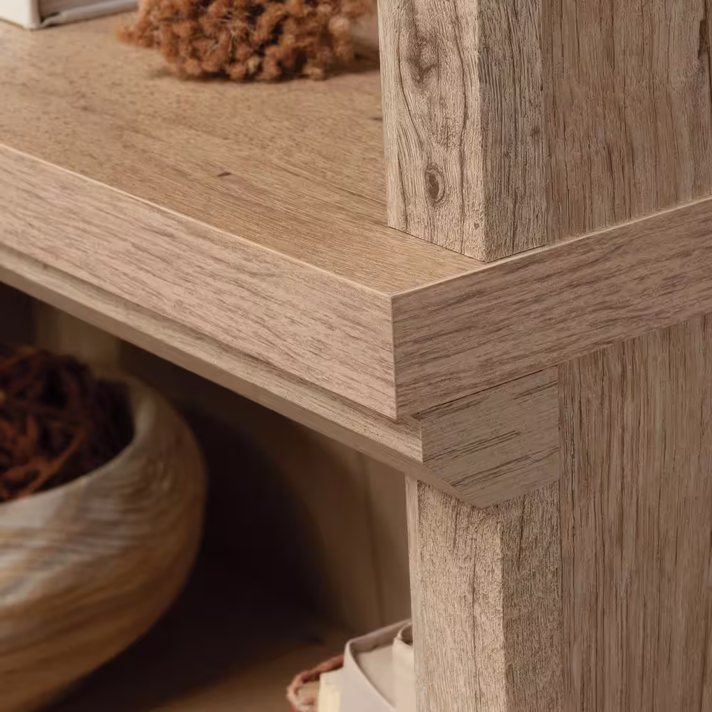 SAUDER Aspen Post 29.291 in. Wide Prime Oak 5-Shelf Standard Bookcase