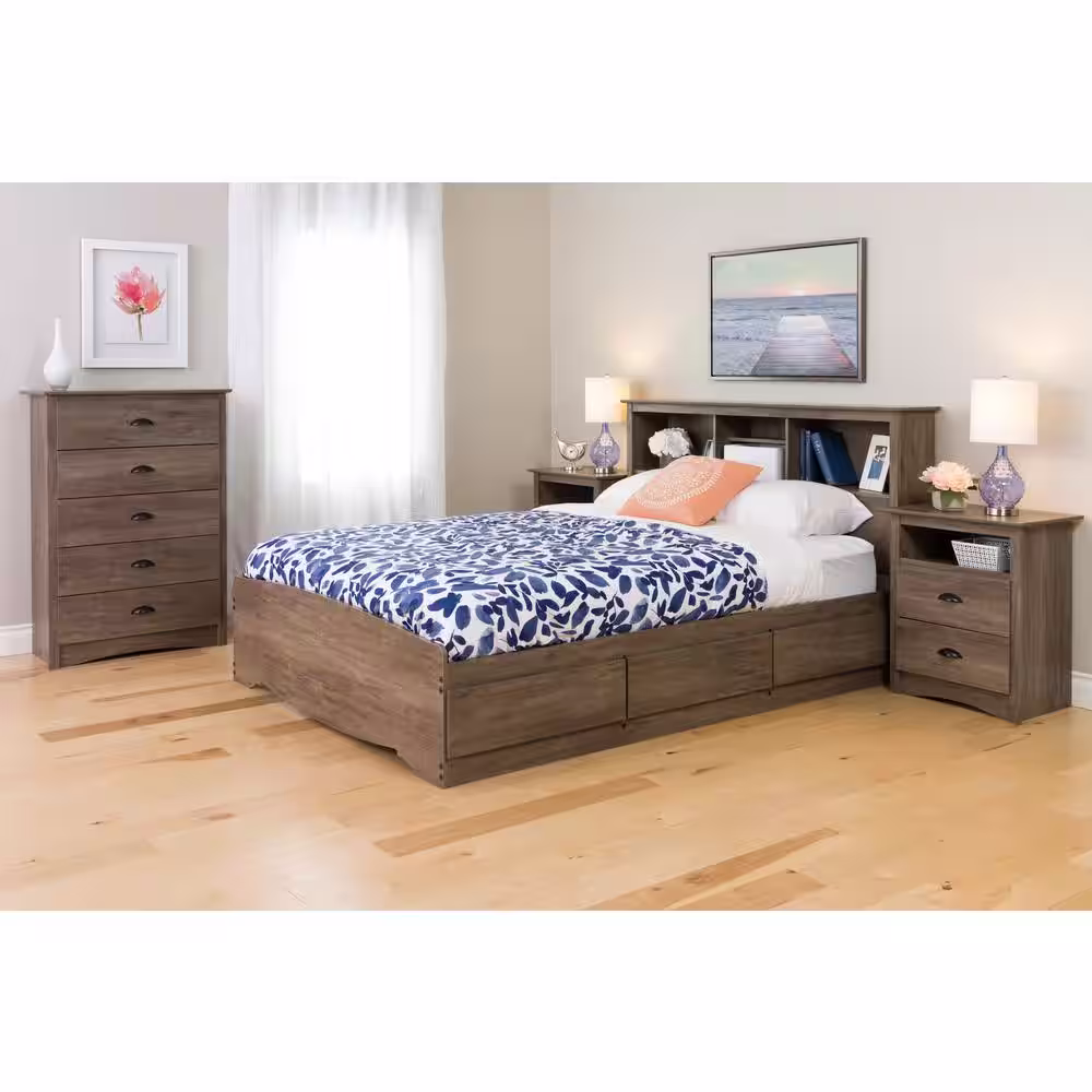 Prepac Salt Spring 5-Drawer Drifted Gray Chest of Drawers