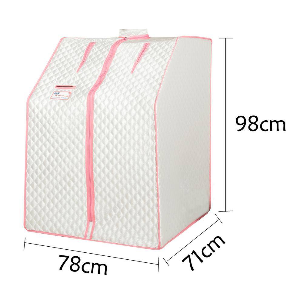 None 1-Person Half body Silver Steam Sauna Tent for Spa Detox at Home PVC Pipe Connector Easy to Install