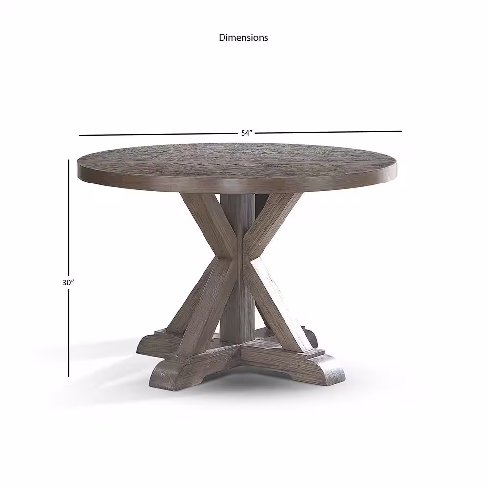 Steve Silver Molly Grey Round Dining Table