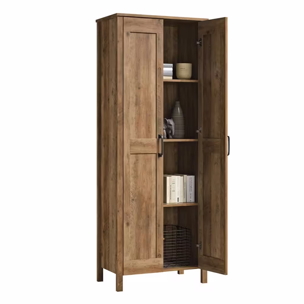 SAUDER Rural Pine 2-Door Storage Cabinet with Panel Doors