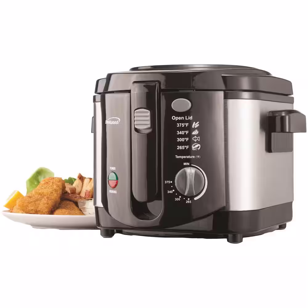 Brentwood Appliances 2 qt. Black Deep Fryer