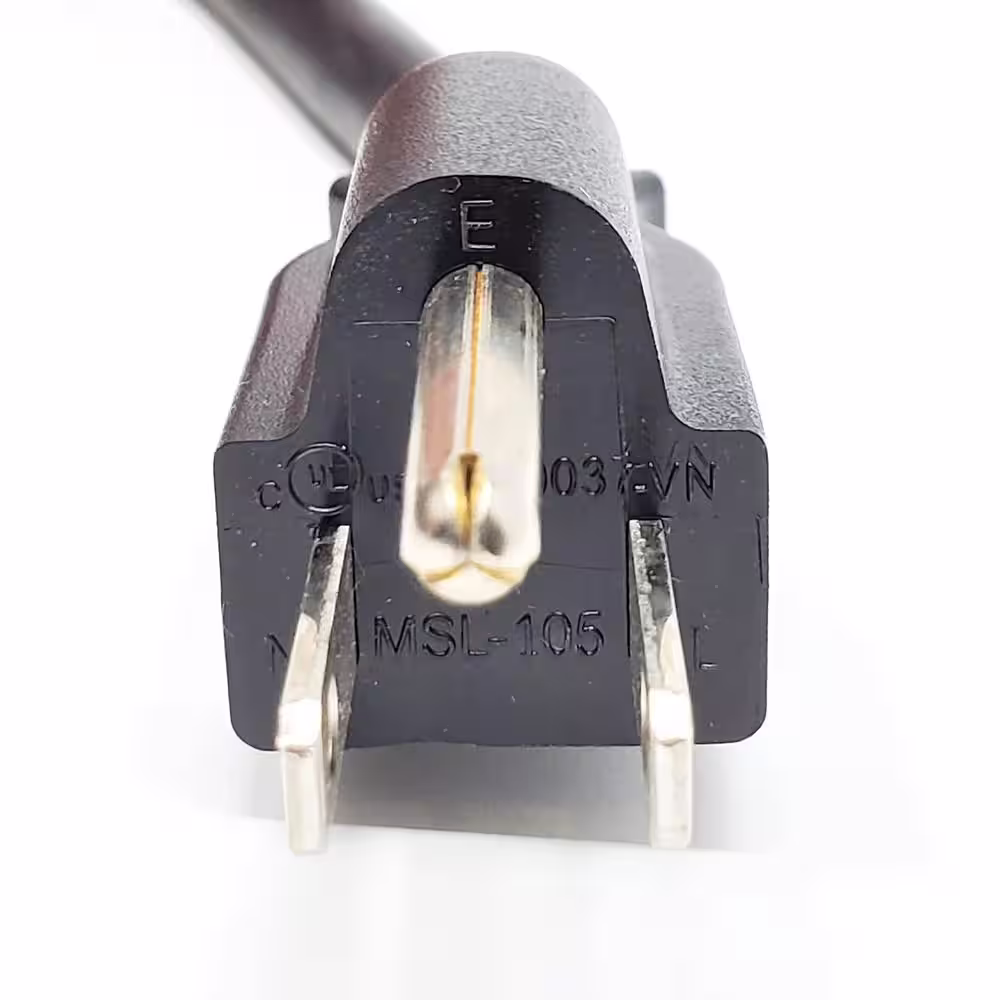 Micro Connectors, Inc 50 ft. 14 AWG Outdoor Power Extension Heavy-Duty Cable, NEMA 5-15P to NEMA 5-15R