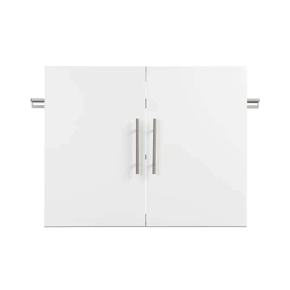 Prepac HangUps 30 in. W x 24 in. H x 16 in. D 1-Shelf Wood Wall Mounted Garage Cabinet in White