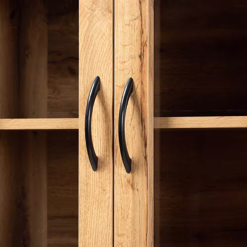 Baxton Studio Laurana Oak Brown Buffet with Hutch