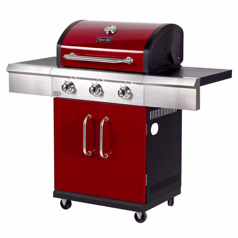 Dyna-Glo 3-Burner Propane Gas Grill in Red
