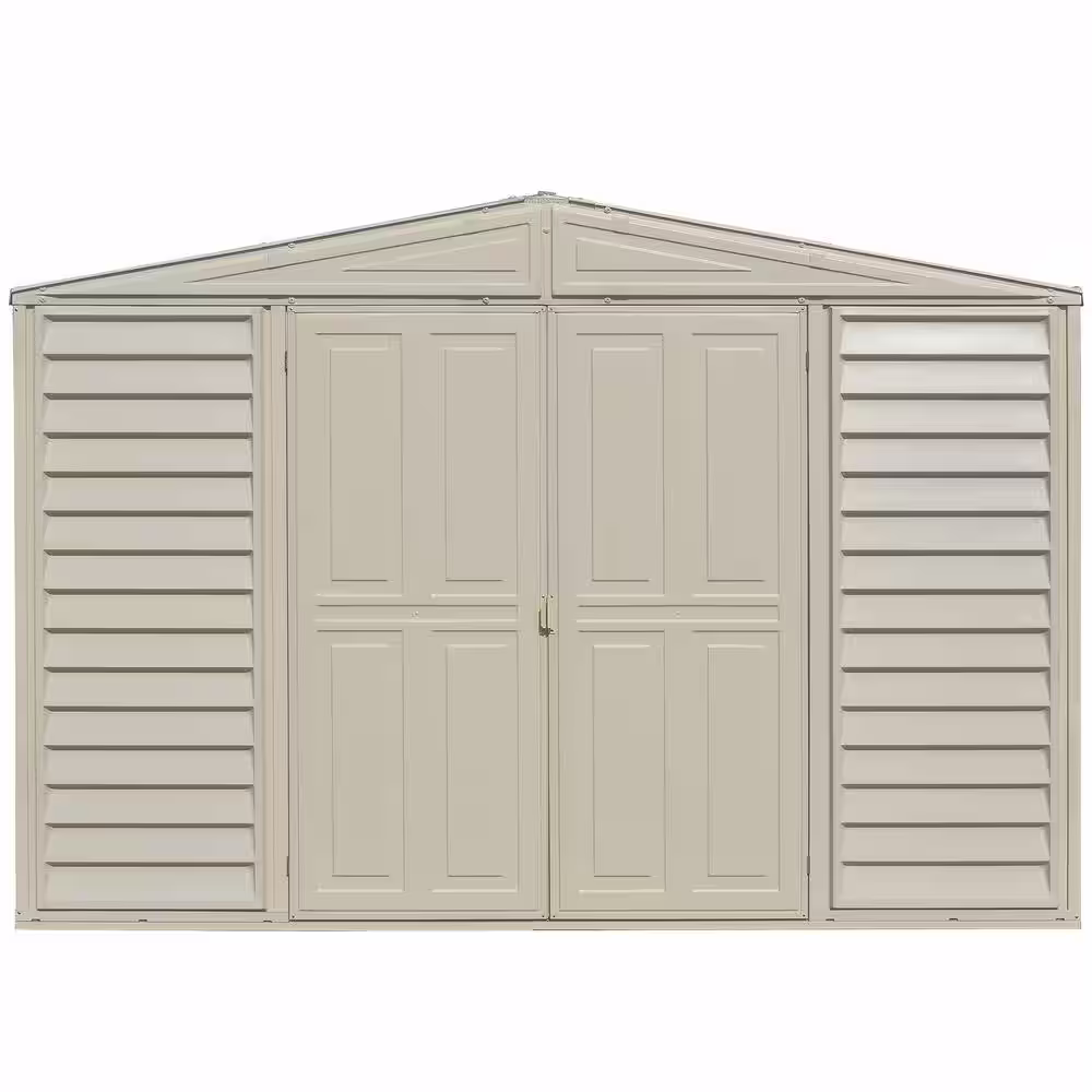 Duramax Building Products Woodbridge 10.5 ft. x 5 ft. Plastic Vinyl Shed with Foundation