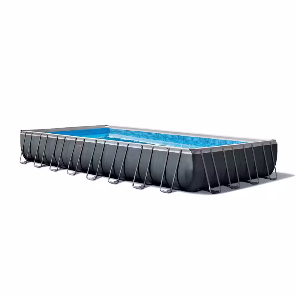 Intex 32 ft. x 16 ft. x 52 in. Ultra XTR Rectangular Swimming Pool Set with Pump