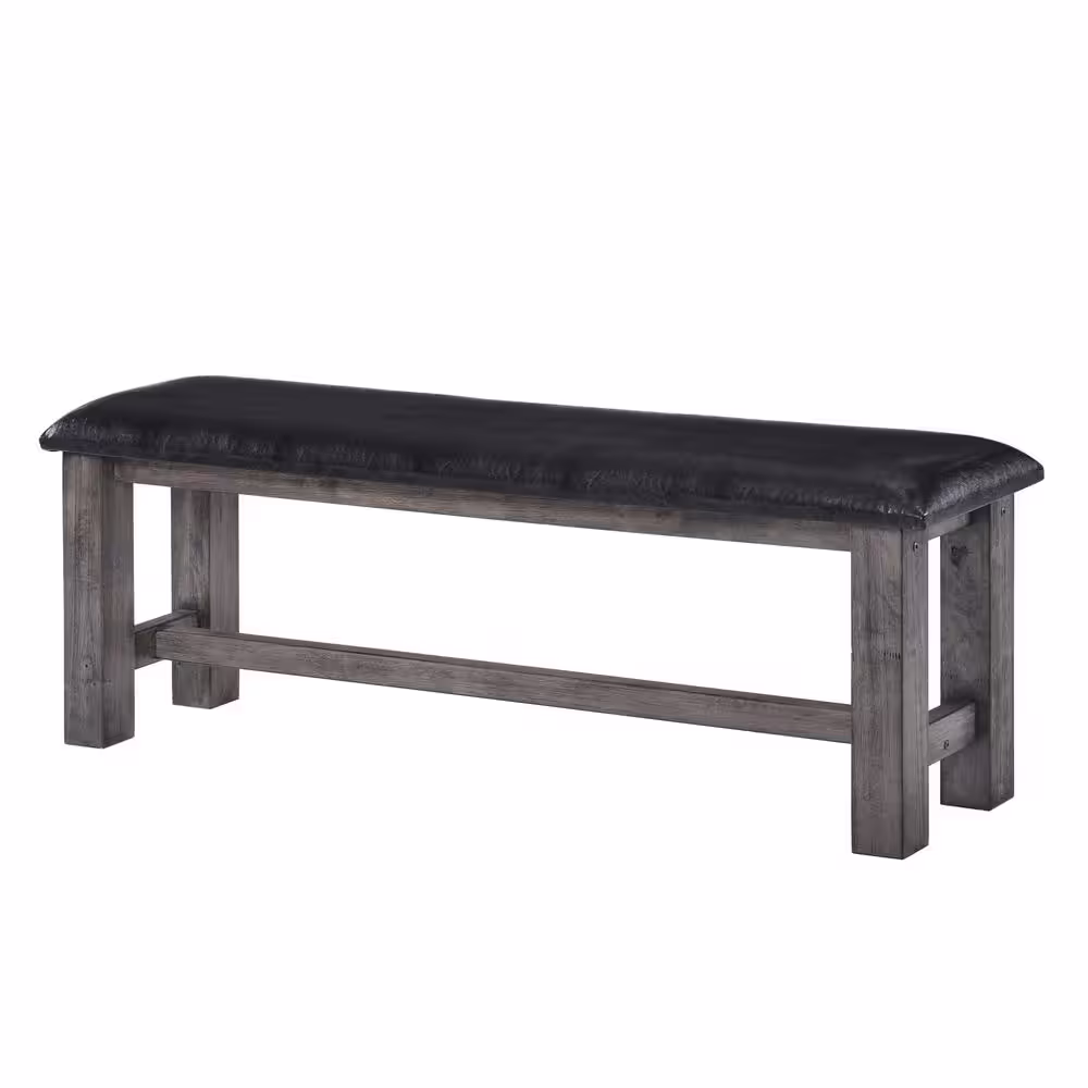 None Grayson Bench with PU Padded Seat