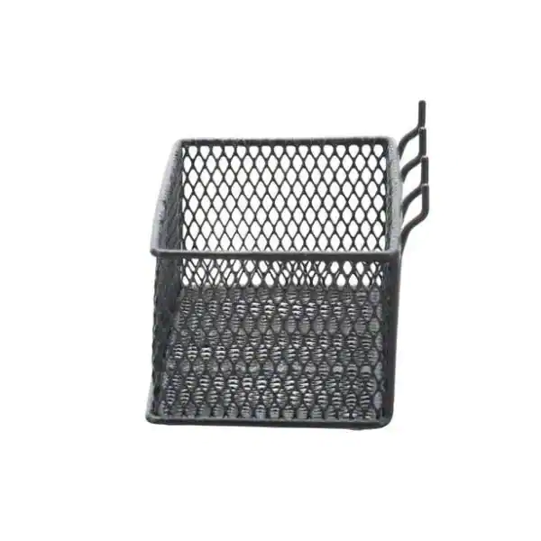 Everbilt Steel Mesh Pegboard Basket in Black(2-Pack)