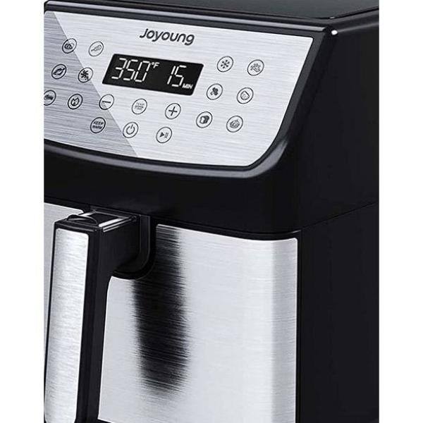 None 5.8 qt. Black Multi Tasker Double Basket Air Fryer with LED Touchscreen