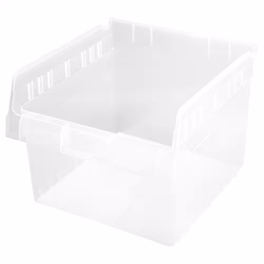QUANTUM STORAGE SYSTEMS 8 In. Store-Max 13.03 Qt. Shelf Bin in Clear (8-Pack)