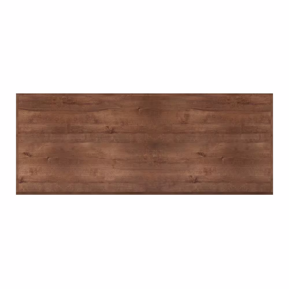 Bridgevine Home 71 in. Fully Assembled Brown 5-Drawer Executive Desk