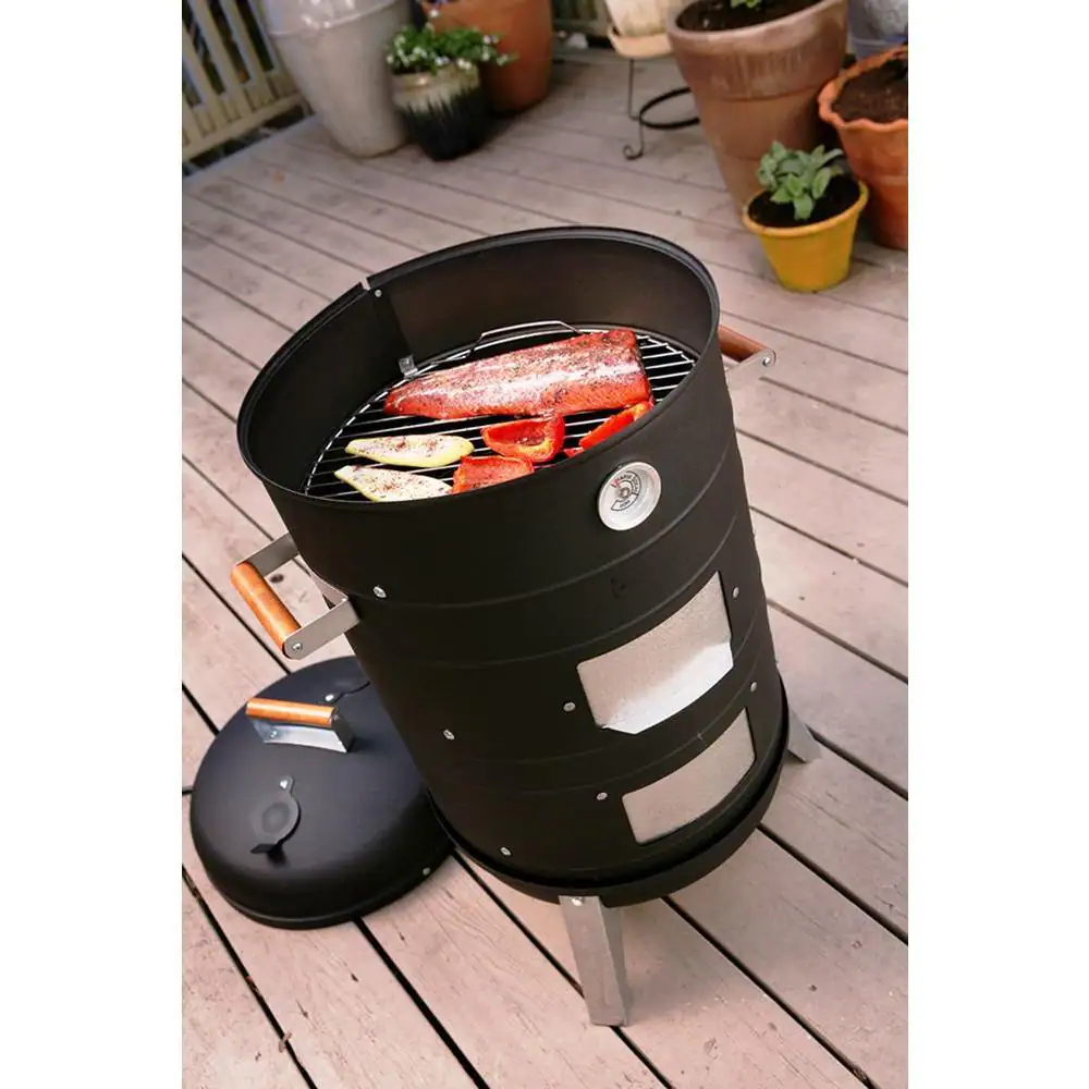 Americana 2-in-1 Charcoal Water Smoker Grill