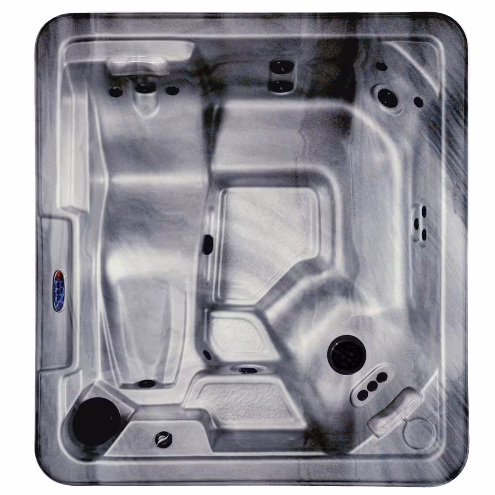 USA SPAS Barcelona 5-Person Plug and Play 17-Jet Spa with LED Light Polar Insulation and Hard Cover