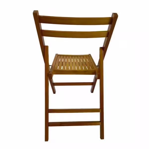 None Teak Wood Contour Folding Chair (Set of 4)
