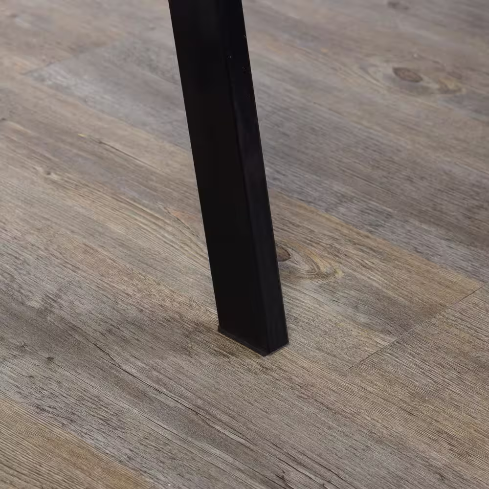 None Booker 47 in. Brown Rectangular Manufactured Wood Computer Desk With Shelf