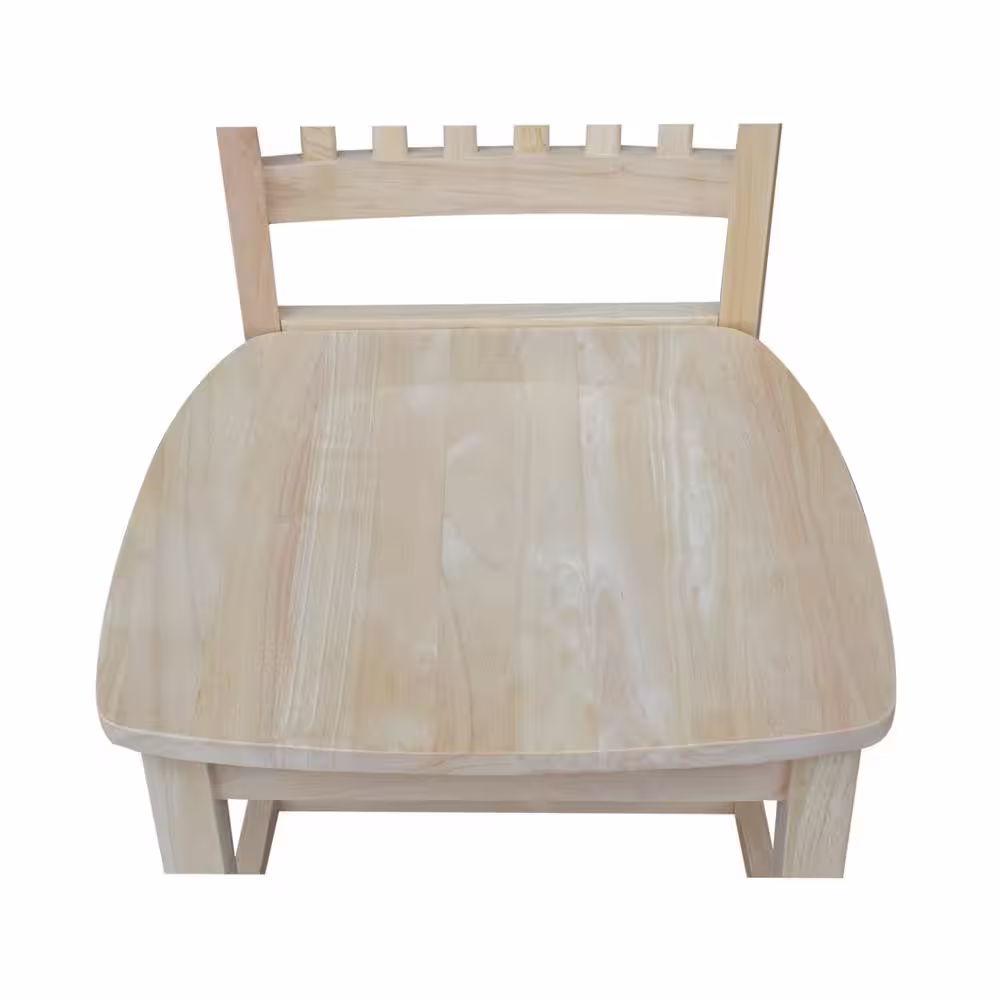 International Concepts Unfinished Wood Mission Dining Chair (Set of 2)