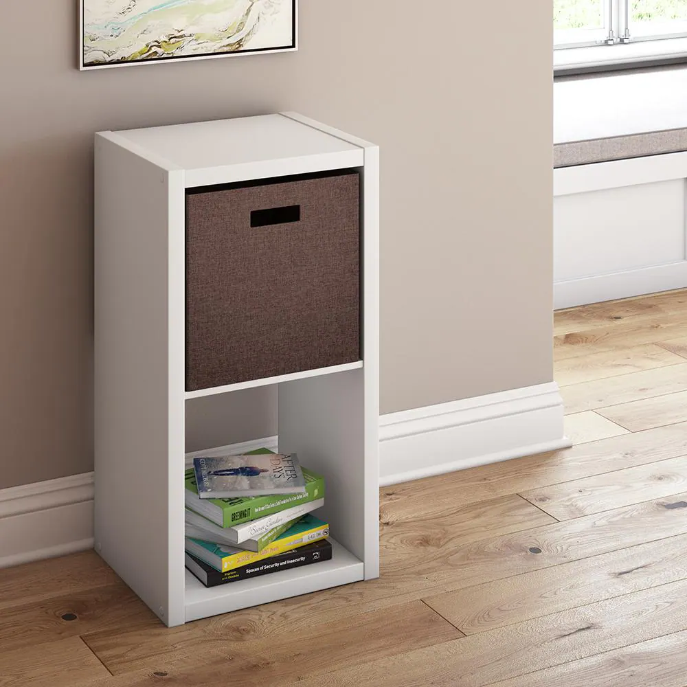 ClosetMaid 30 in. H x 15.87 in. W x 13.50 in. D White Wood Large 2- Cube Organizer