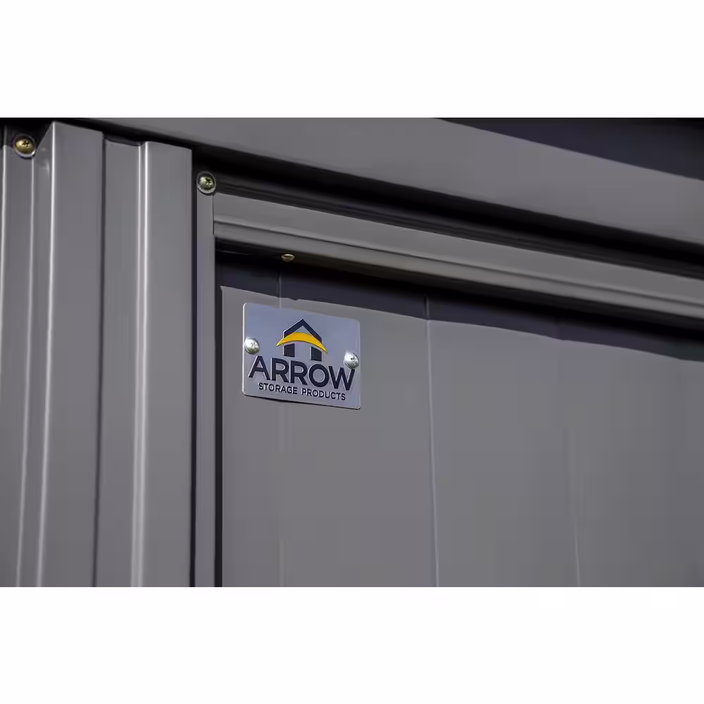 Arrow Classic 10 ft. W x 12 ft. D Charcoal Metal Shed, 115 sq. ft.