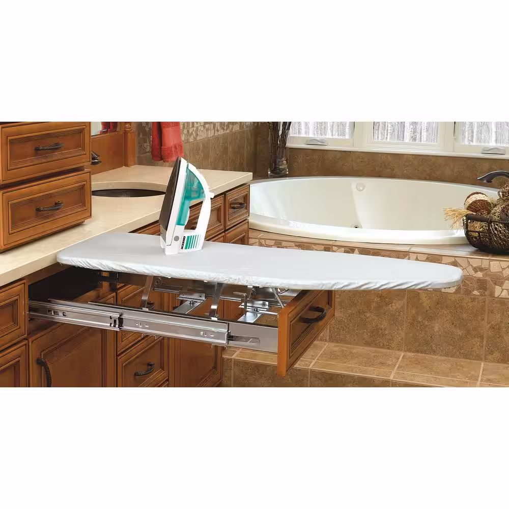 Rev-A-Shelf Vanity Cabinet Pull-Out Ironing Board 4 in. H x 21 in. W x 19.86 in. D