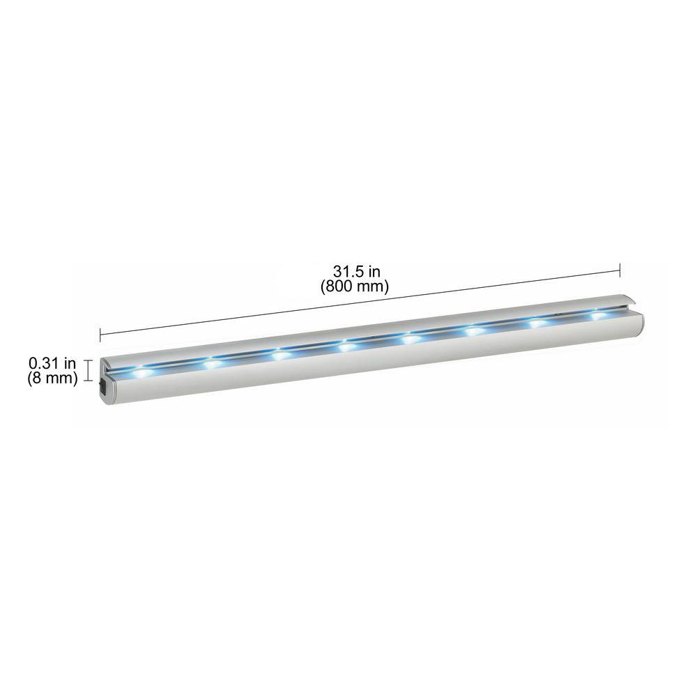 Dolle LED Rail 31.5 in. Silver Aluminum Shelf Bracket