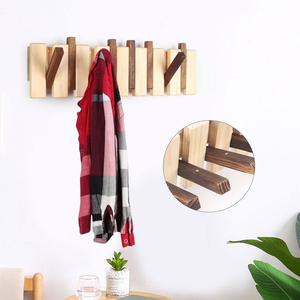 None Modern Create Wooden Clothes Rack 19.68 in. x 5.9 in.