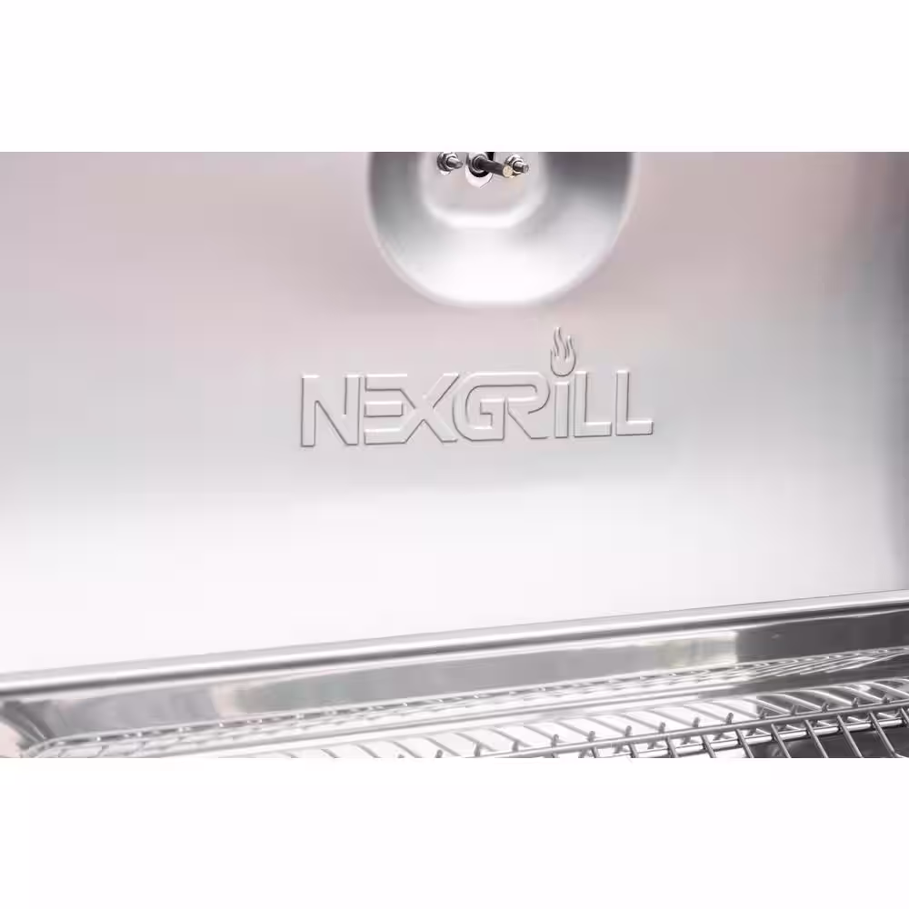 Nexgrill 4-Burner Propane Gas Grill in Stainless Steel with Side Burner