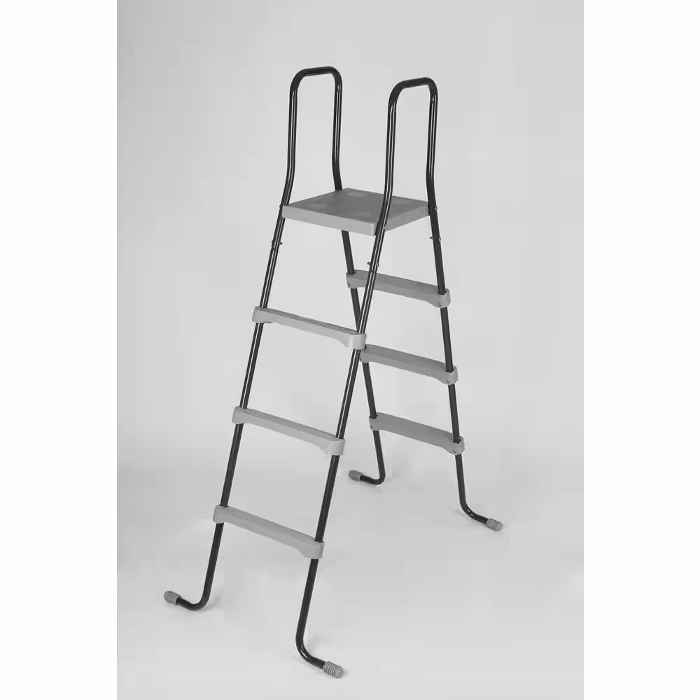 Sunneday Bluebay 18 ft. 52 in. Round Soft-Sided Pool Grey/White Tubing