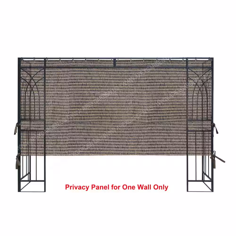 APEX GARDEN 122 in. L 10 ft. Polyethylene PE Privacy Panel (1-Sided Wall Panel Only, 2/3 Length)