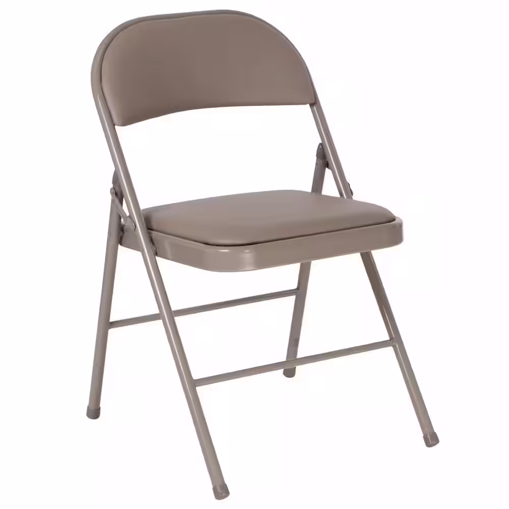 Flash Furniture Gray Metal Folding Chair (4-Pack)